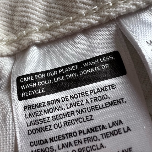 Levi’s 501 High Rise Butterfly Jean Shorts Off-White Size 29 - Picture 10 of 15